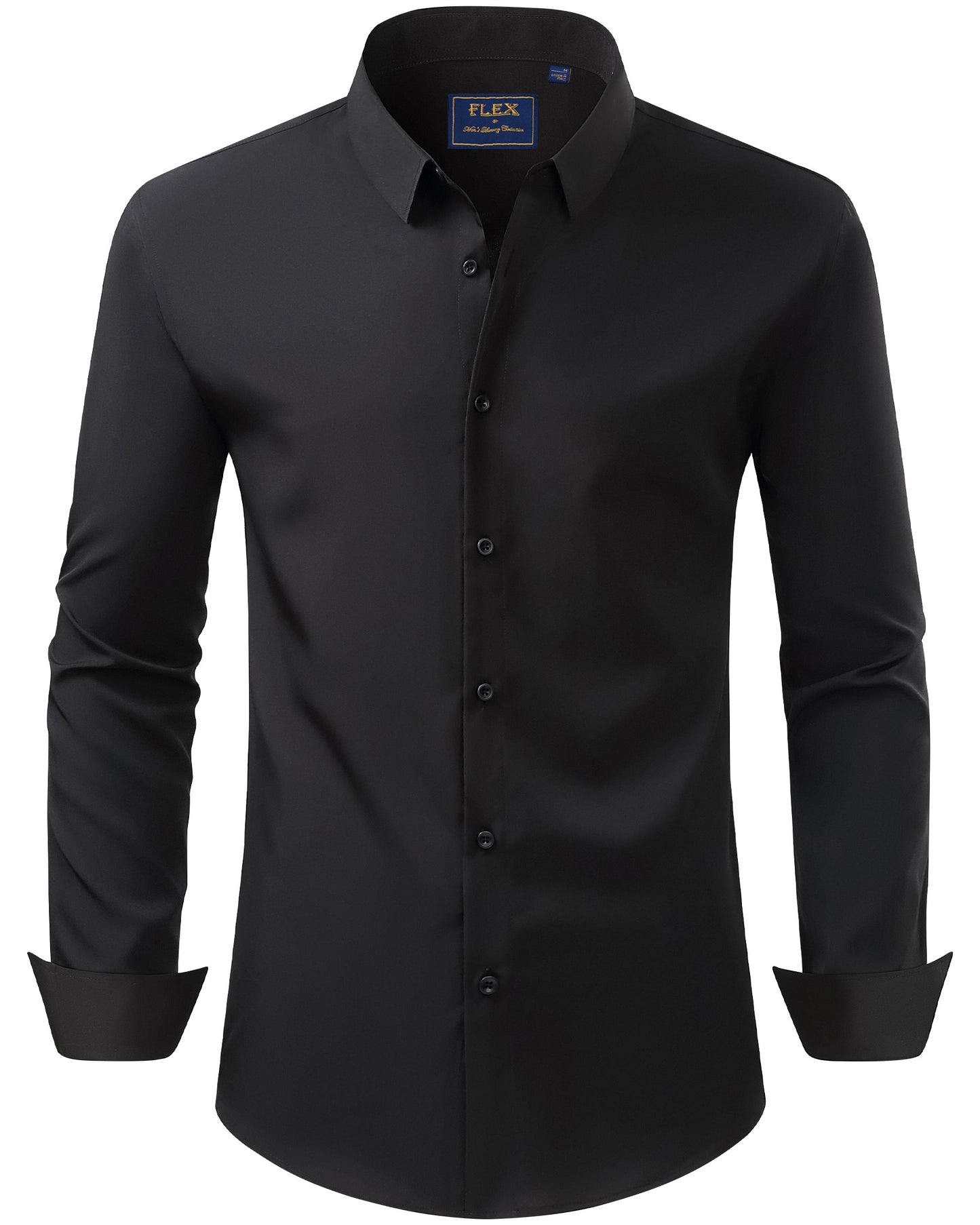 J.VER Men's Dress Shirts Stretch Long Sleeve Formal Shirt