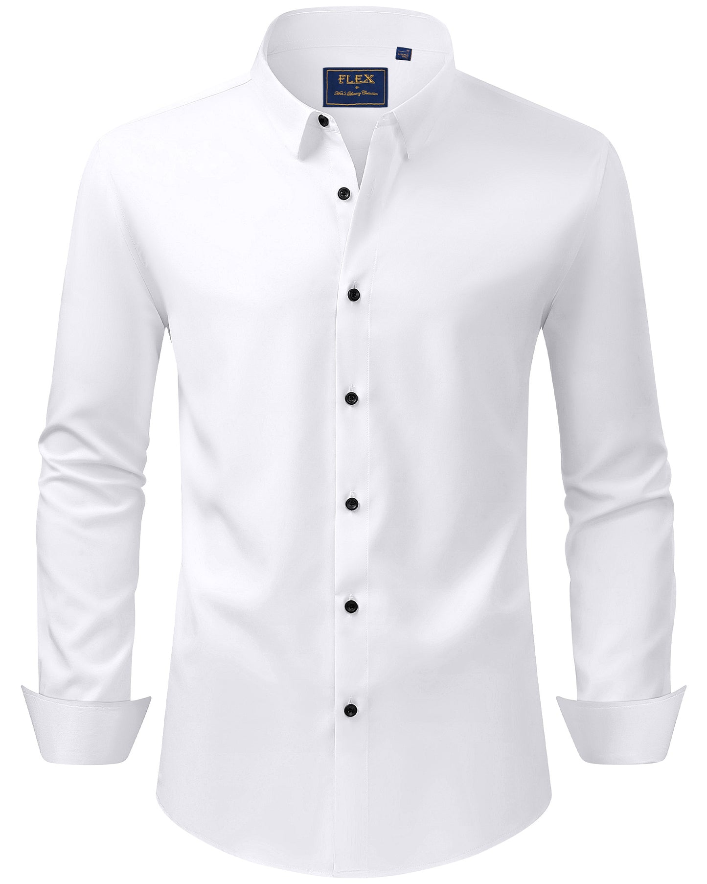 J.VER Men's Dress Shirts Stretch Long Sleeve Formal Shirt