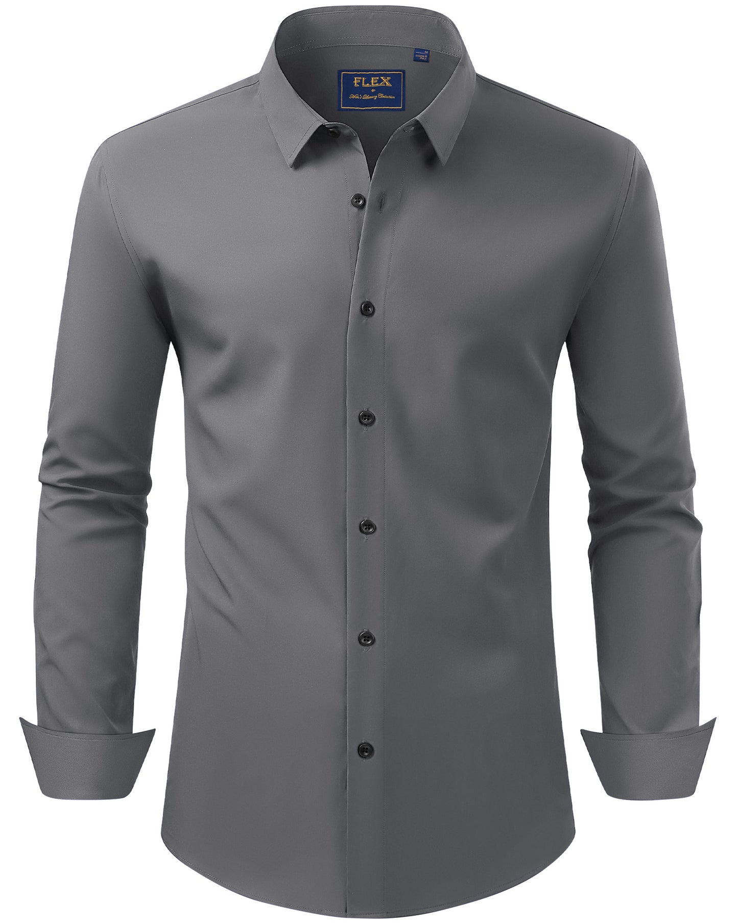 J.VER Men's Dress Shirts Stretch Long Sleeve Formal Shirt