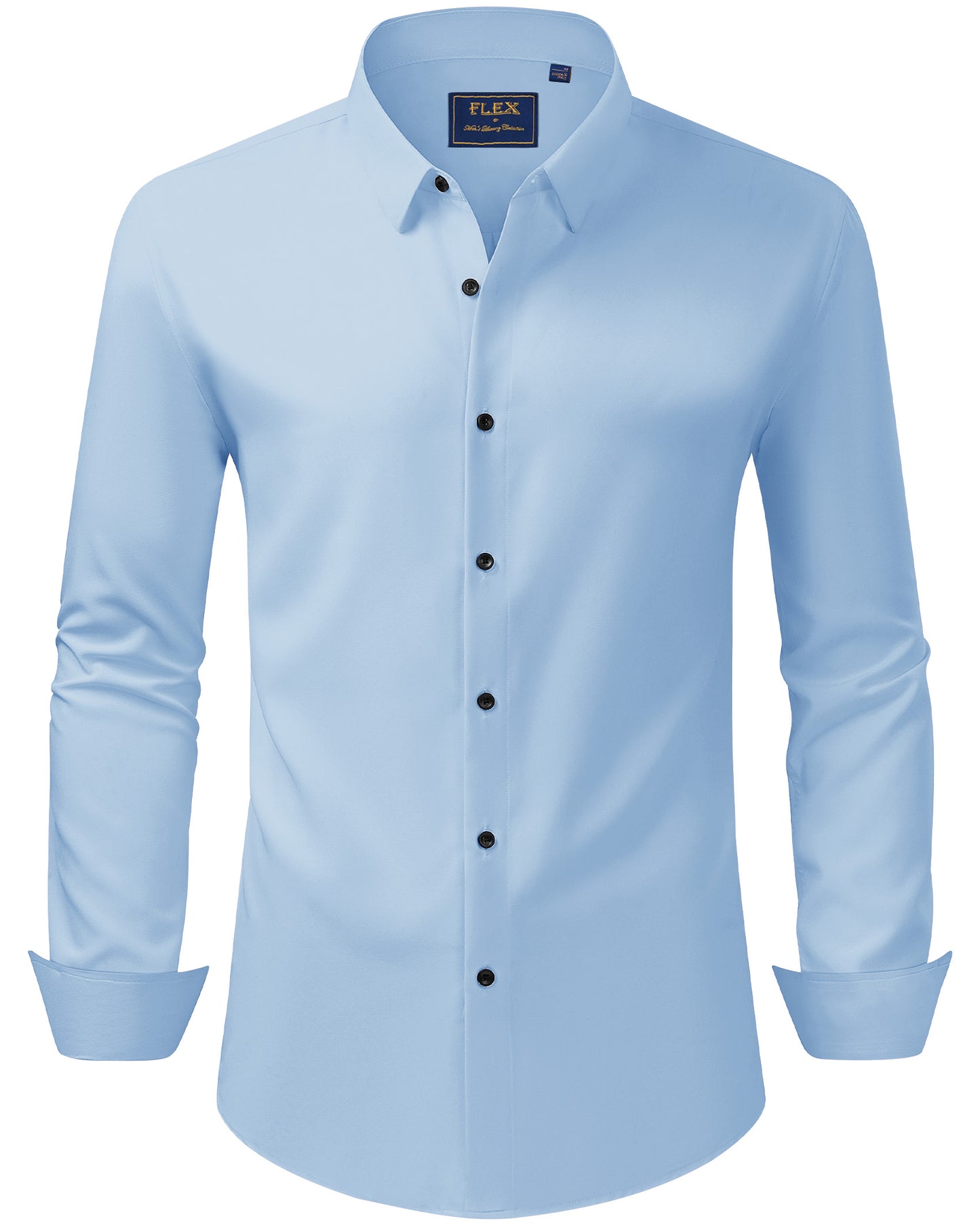J.VER Men's Dress Shirts Stretch Long Sleeve Formal Shirt