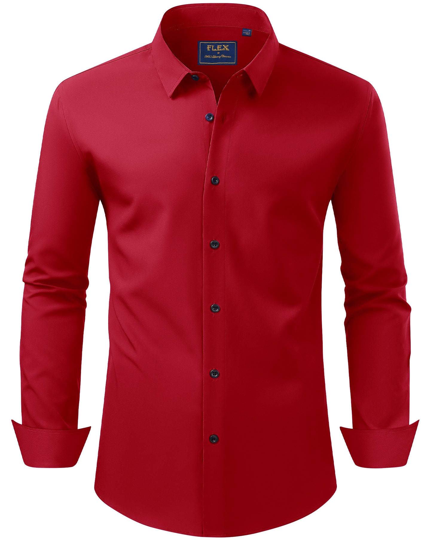 J.VER Men's Dress Shirts Stretch Long Sleeve Formal Shirt