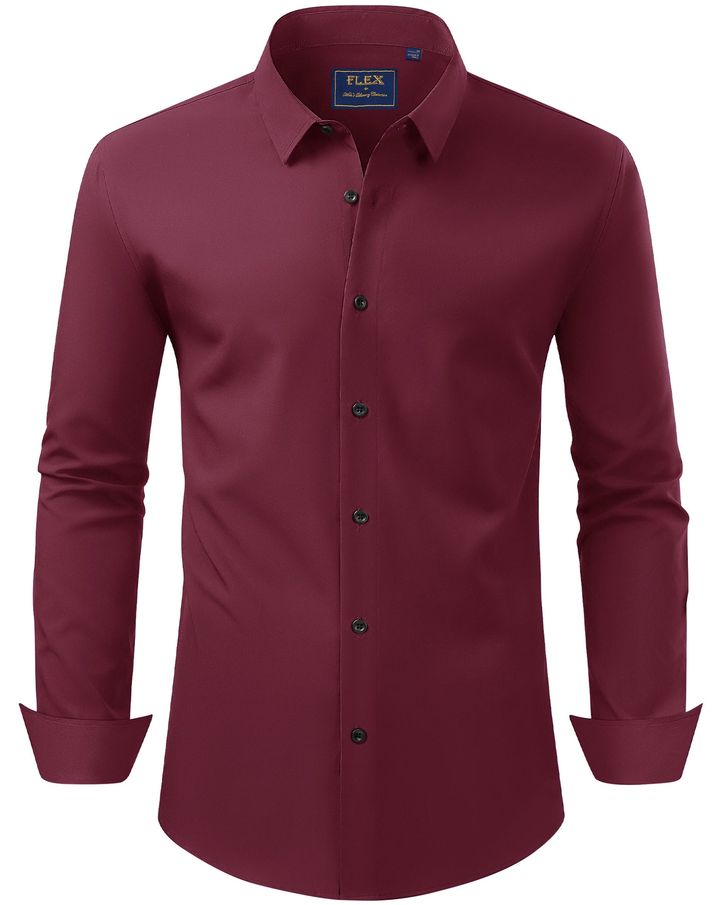 J.VER Men's Dress Shirts Stretch Long Sleeve Formal Shirt