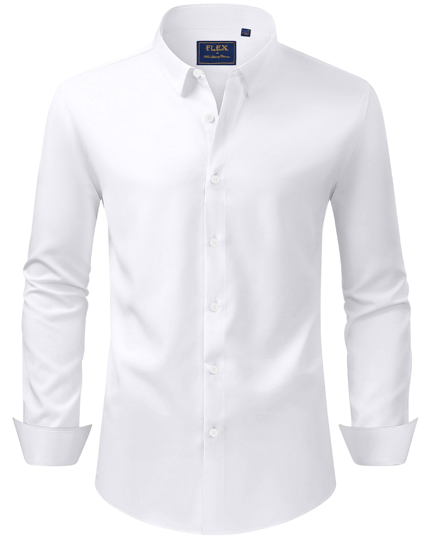 J.VER Men's Dress Shirts Stretch Long Sleeve Formal Shirt