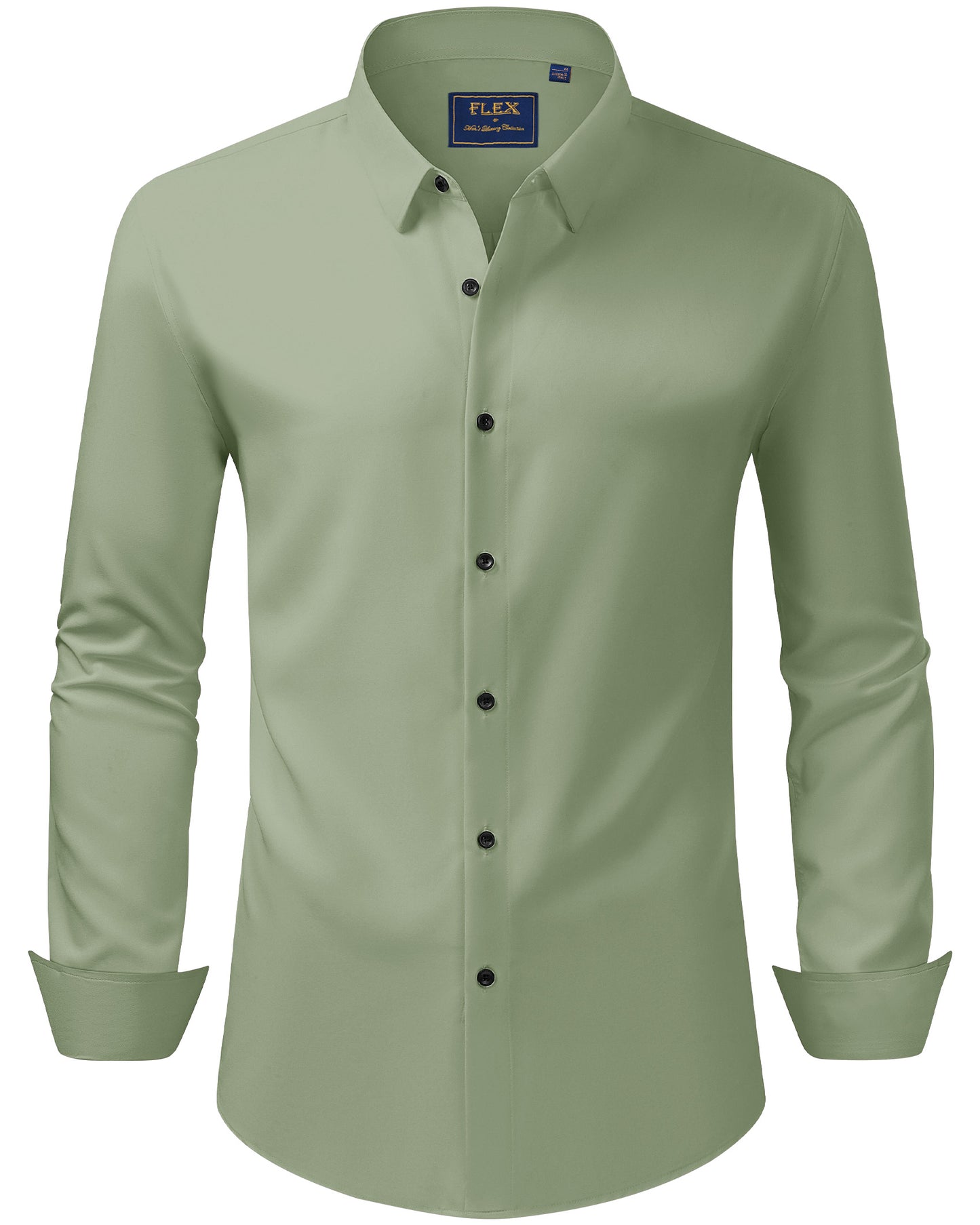 J.VER Men's Dress Shirts Stretch Long Sleeve Formal Shirt