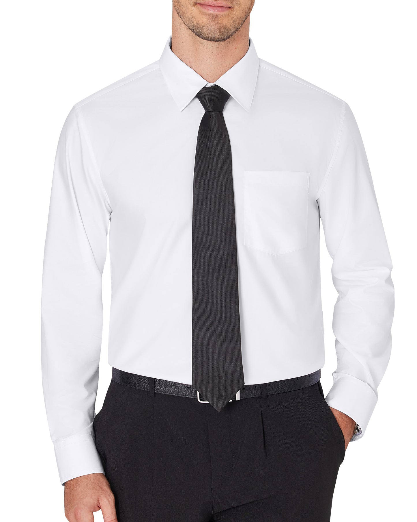 J.VER Men's Dress Wrinkle Free Long Sleeve Formal Button Down Shirts