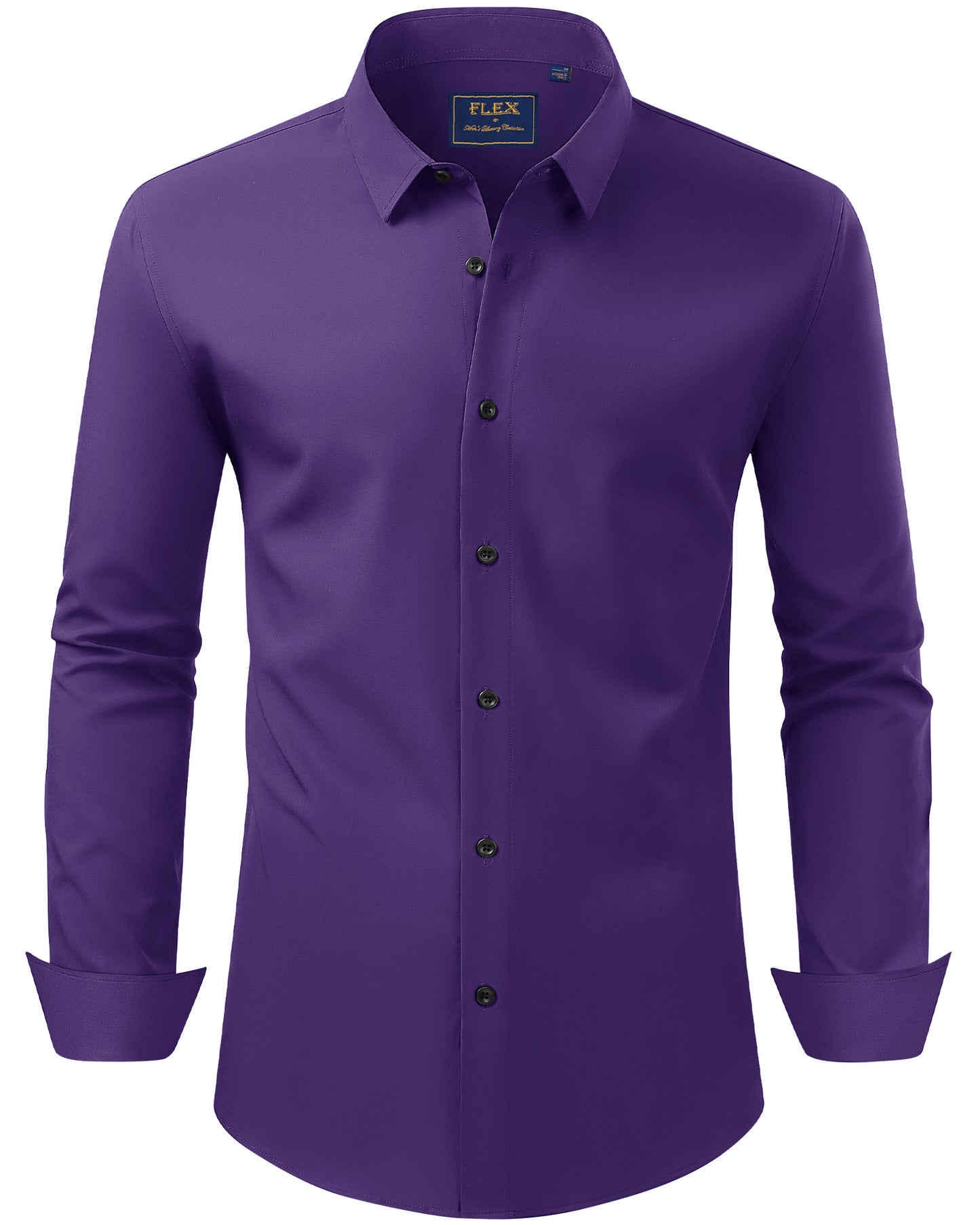 J.VER Men's Dress Shirts Stretch Long Sleeve Formal Shirt