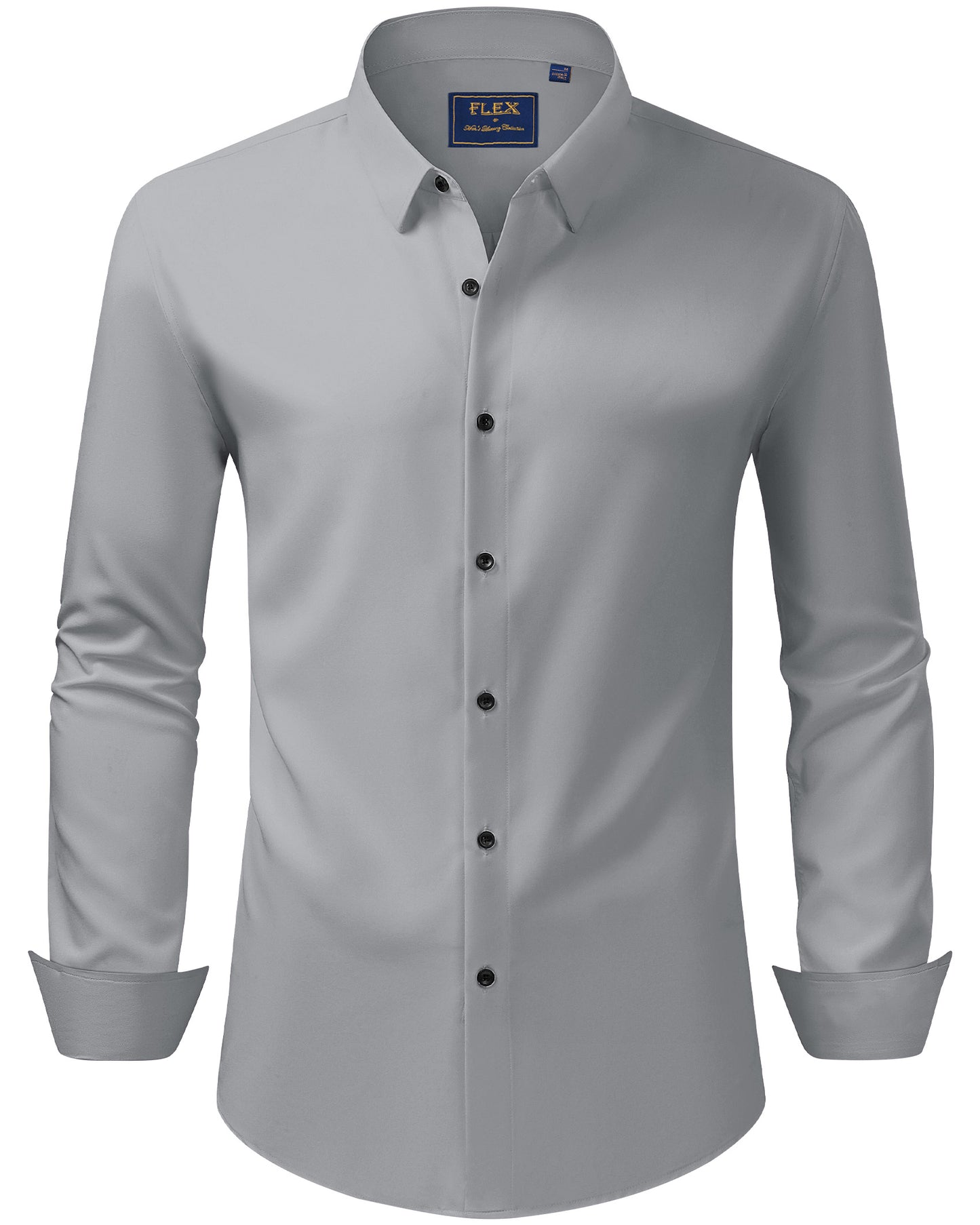 J.VER Men's Dress Shirts Stretch Long Sleeve Formal Shirt