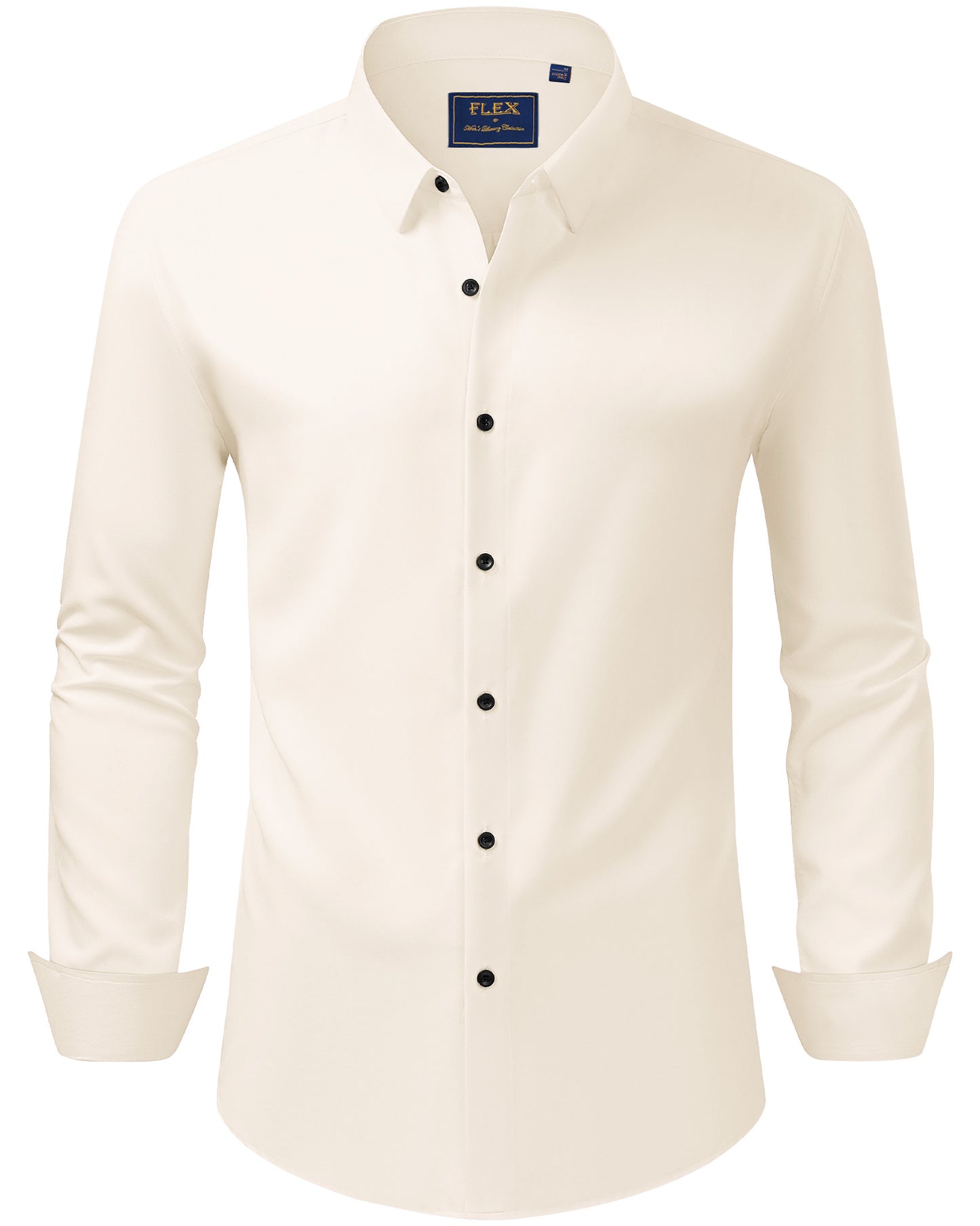J.VER Men's Dress Shirts Stretch Long Sleeve Formal Shirt