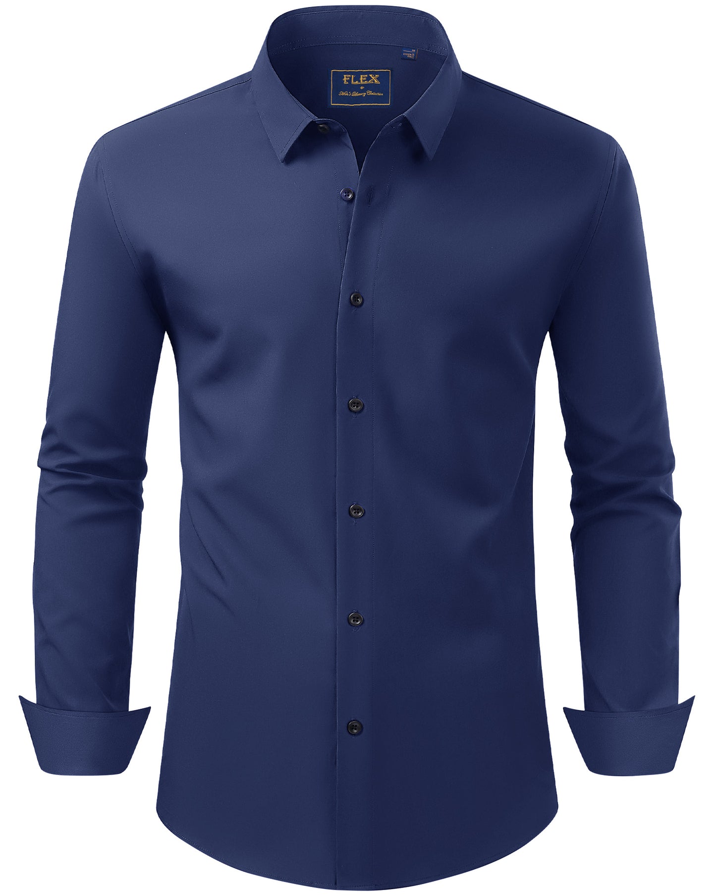 J.VER Men's Dress Shirts Stretch Long Sleeve Formal Shirt