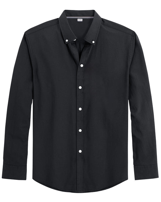 J.VER Boy's Long Sleeve Oxford Dress Shirts Button Down Collar Shirt