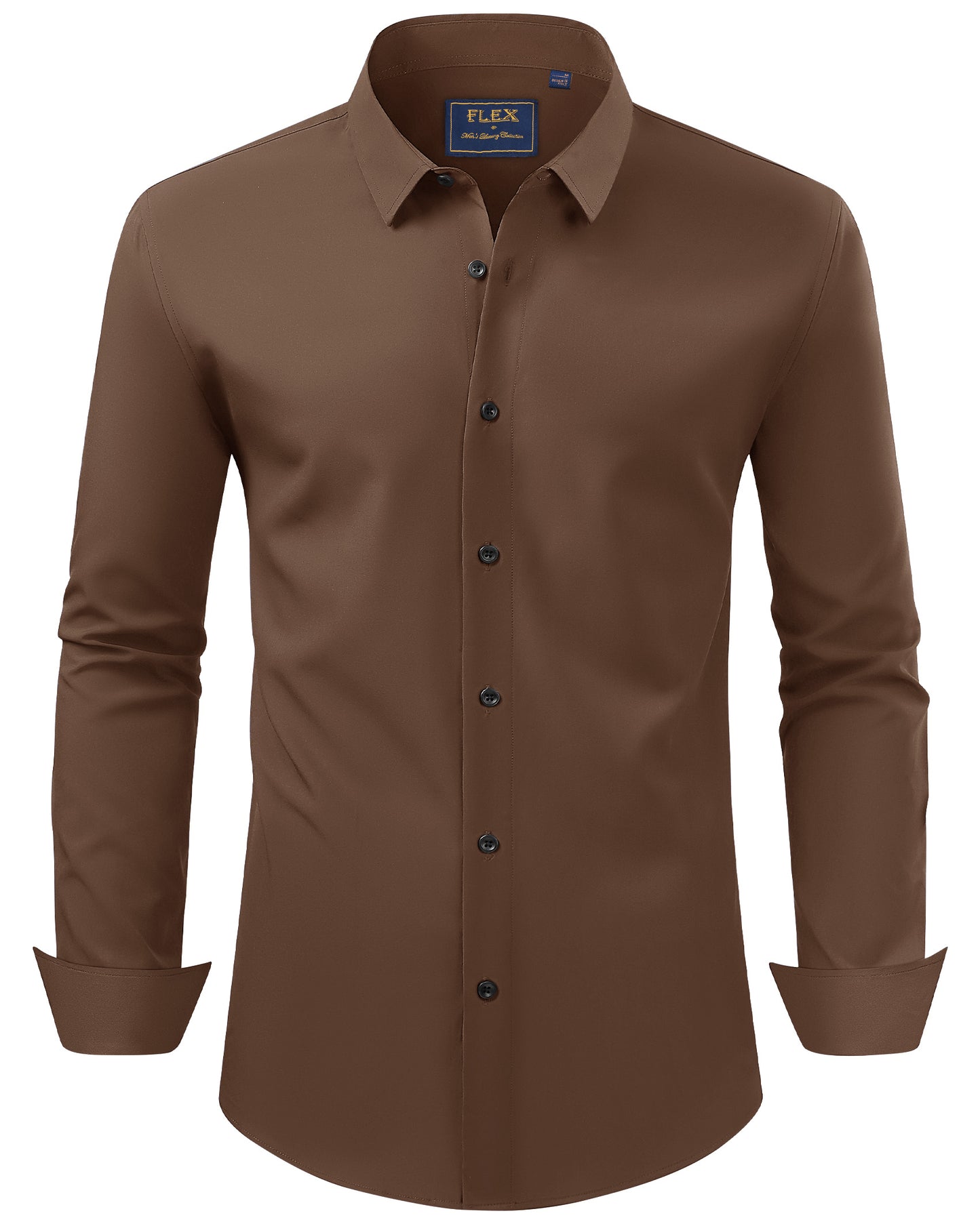 J.VER Men's Dress Shirts Stretch Long Sleeve Formal Shirt