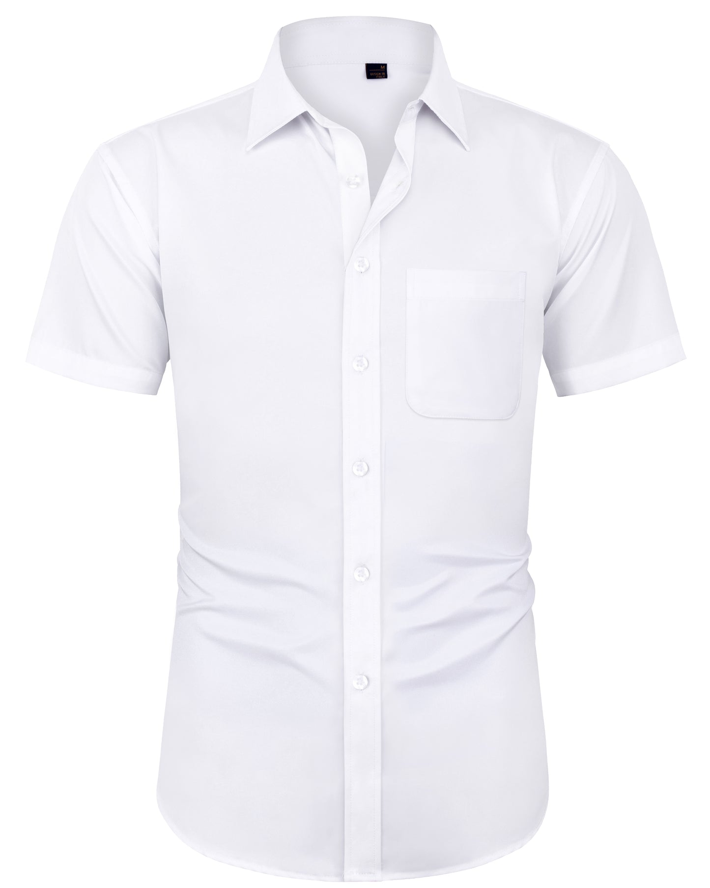 J.VER Men Short Sleeve Dress Shirts with Pocket Button Down Shirt