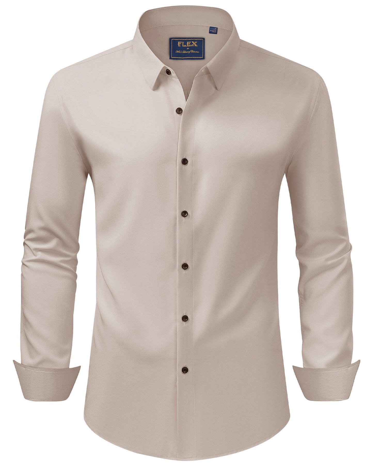 J.VER Men's Dress Shirts Stretch Long Sleeve Formal Shirt