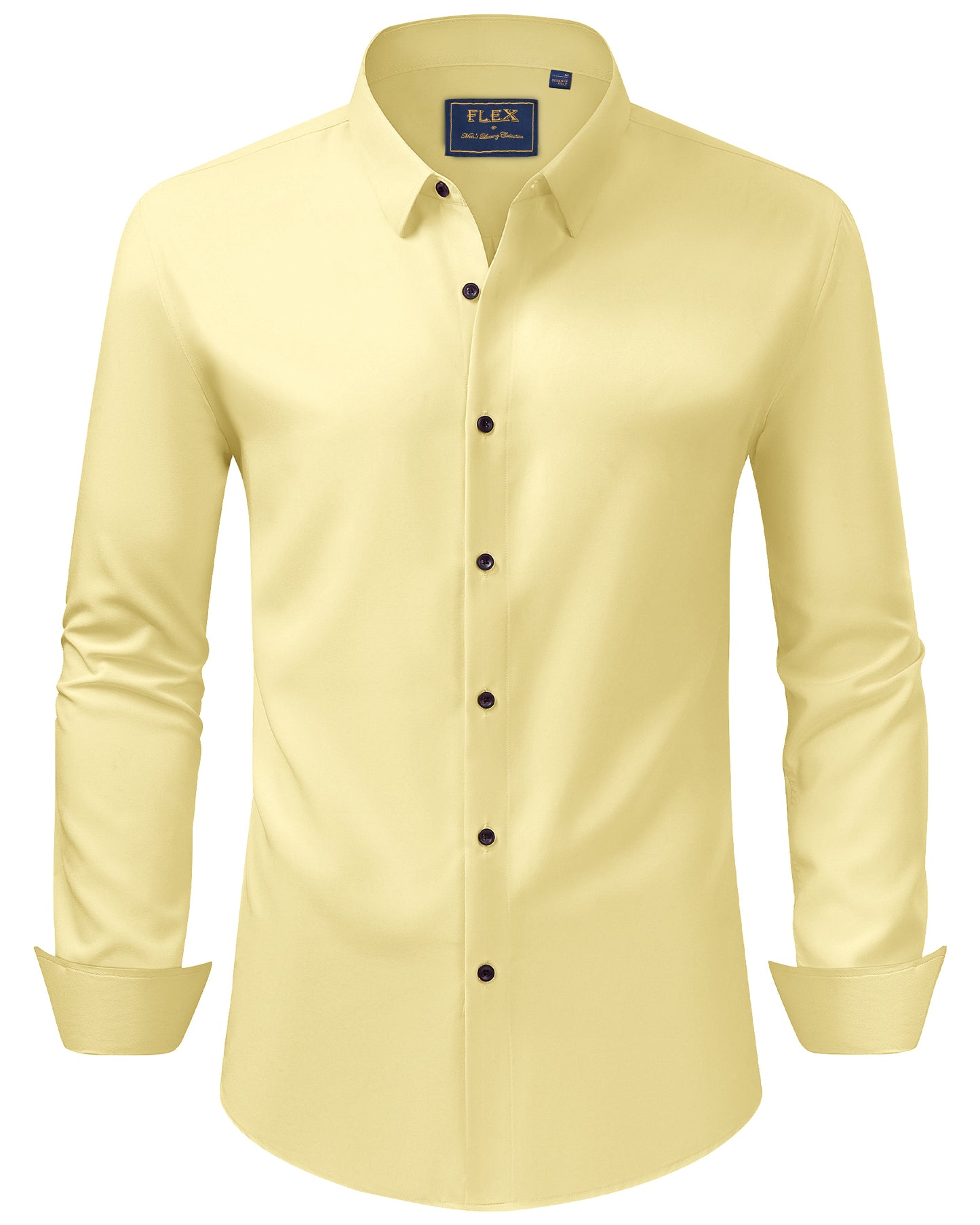 J.VER Men's Dress Shirts Stretch Long Sleeve Formal Shirt