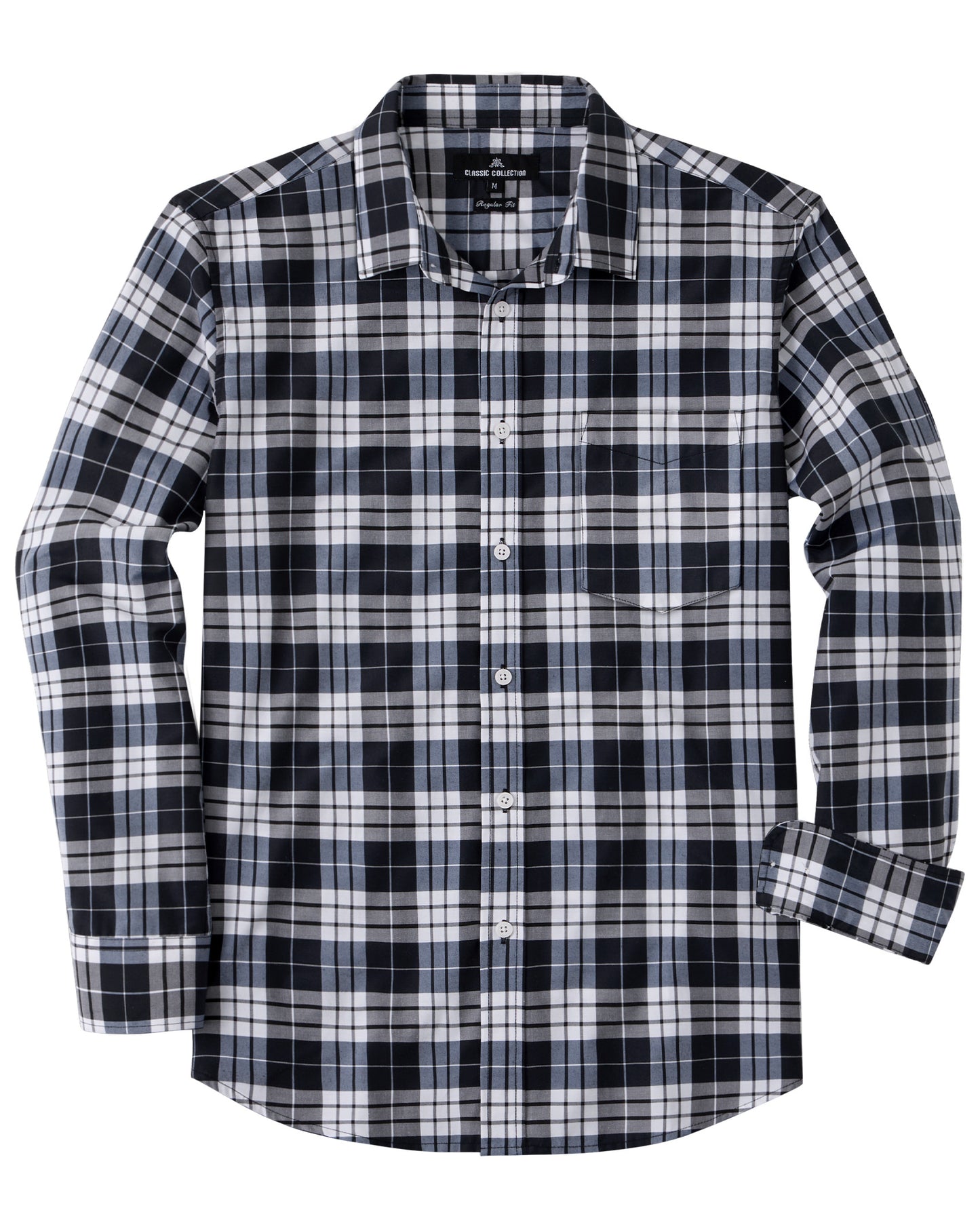 J.VER Mens Button Down Shirts Casual Long Sleeve Dress Shirt