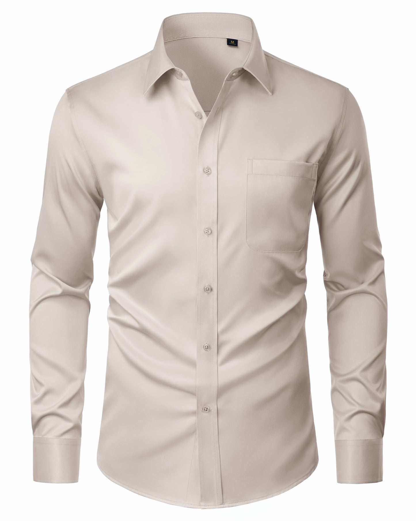J.VER Men's Dress Shirts Stain Shield Long Sleeve Shirt