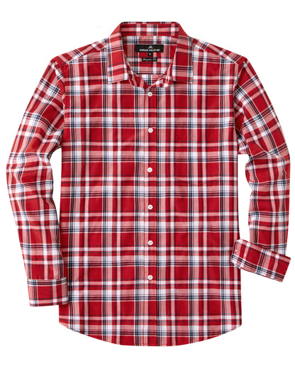 J.VER Mens Button Down Shirts Casual Long Sleeve Dress Shirt