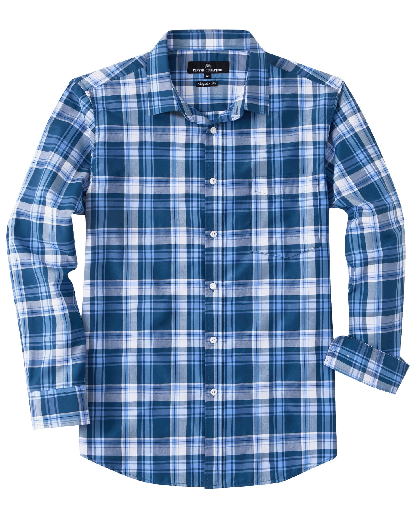 J.VER Mens Button Down Shirts Casual Long Sleeve Dress Shirt