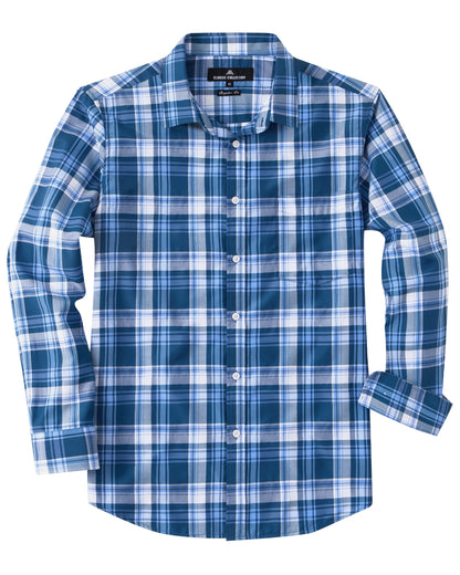 J.VER Mens Button Down Shirts Casual Long Sleeve Dress Shirt