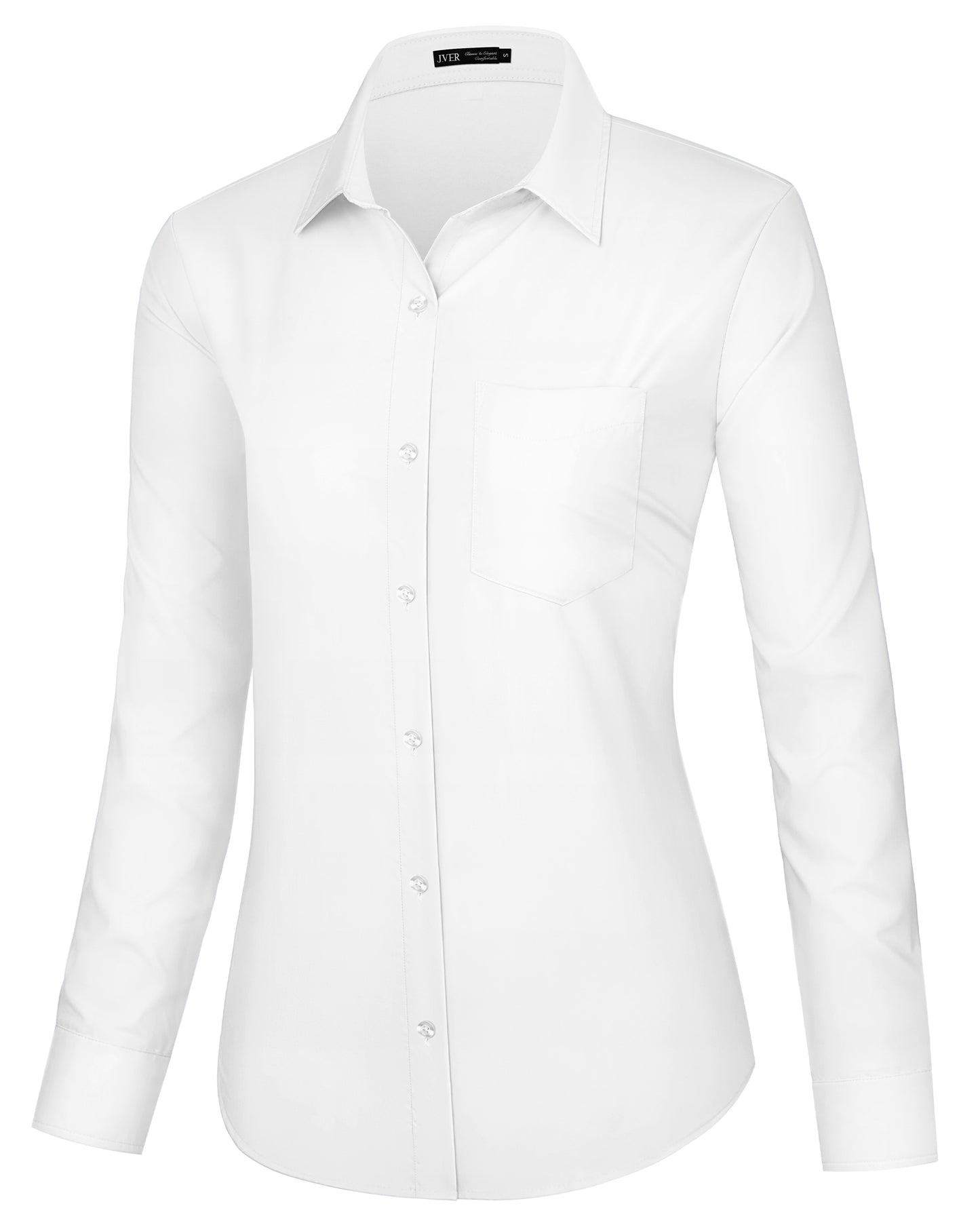 J.VER Dress Shirts for Women Button Down Wrinkle Free Shirt