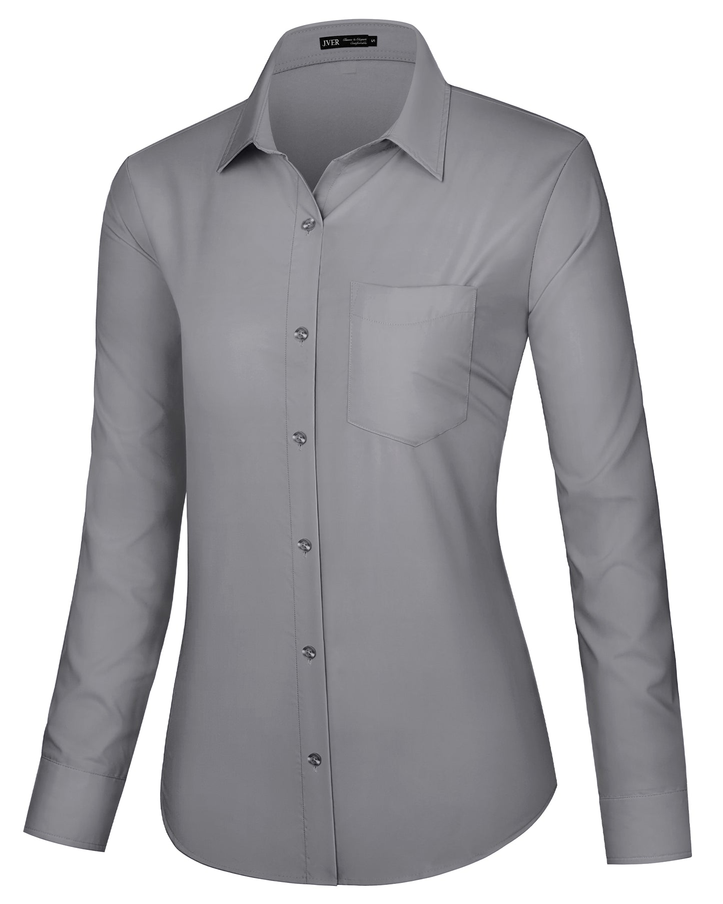 J.VER Dress Shirts for Women Button Down Wrinkle Free Shirt