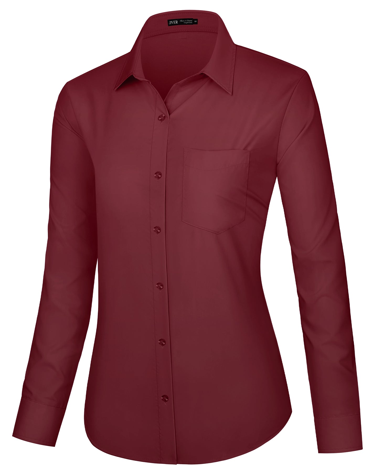 J.VER Dress Shirts for Women Button Down Wrinkle Free Shirt