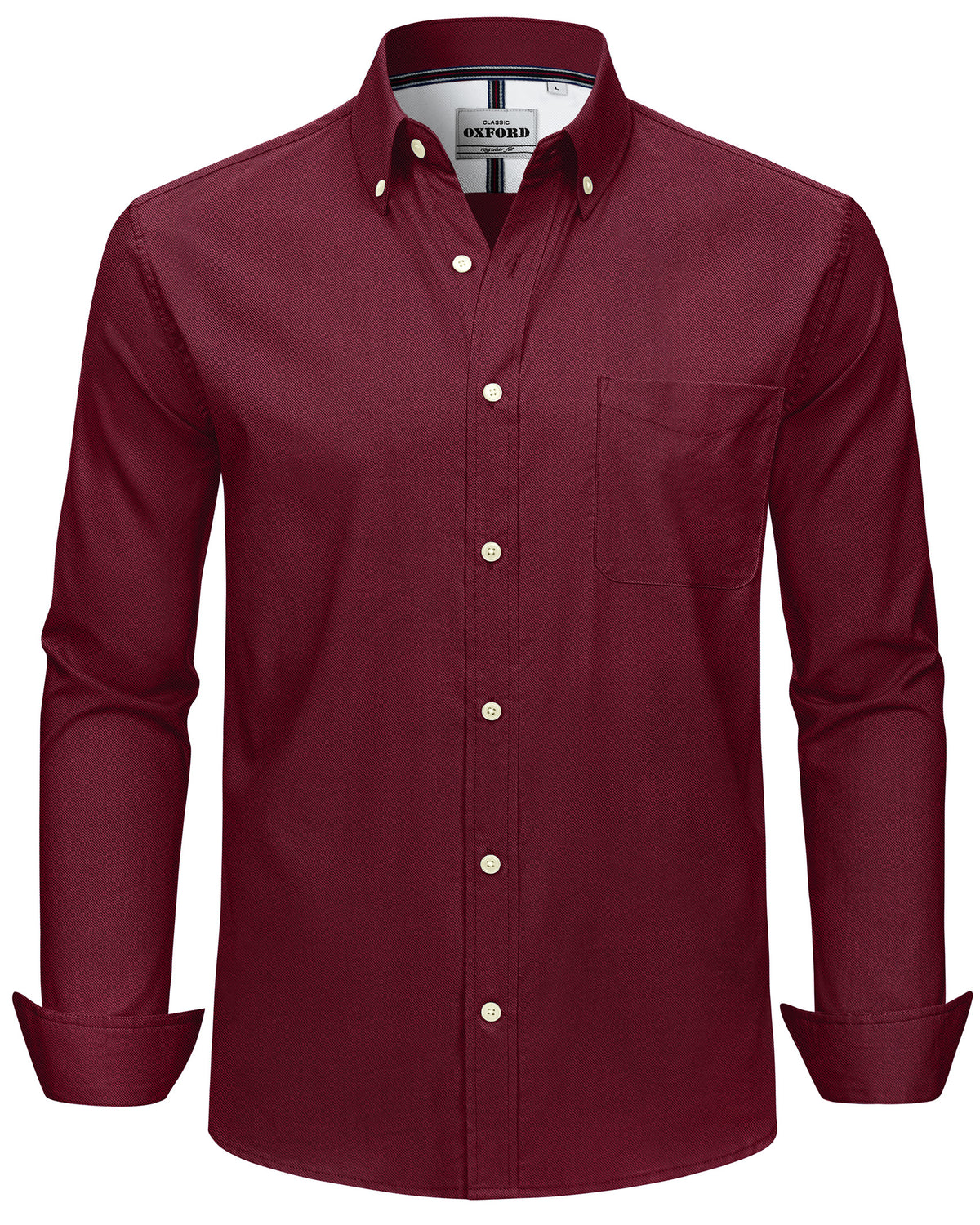 J.VER Stretch Oxford Long Sleeve Dress Shirt