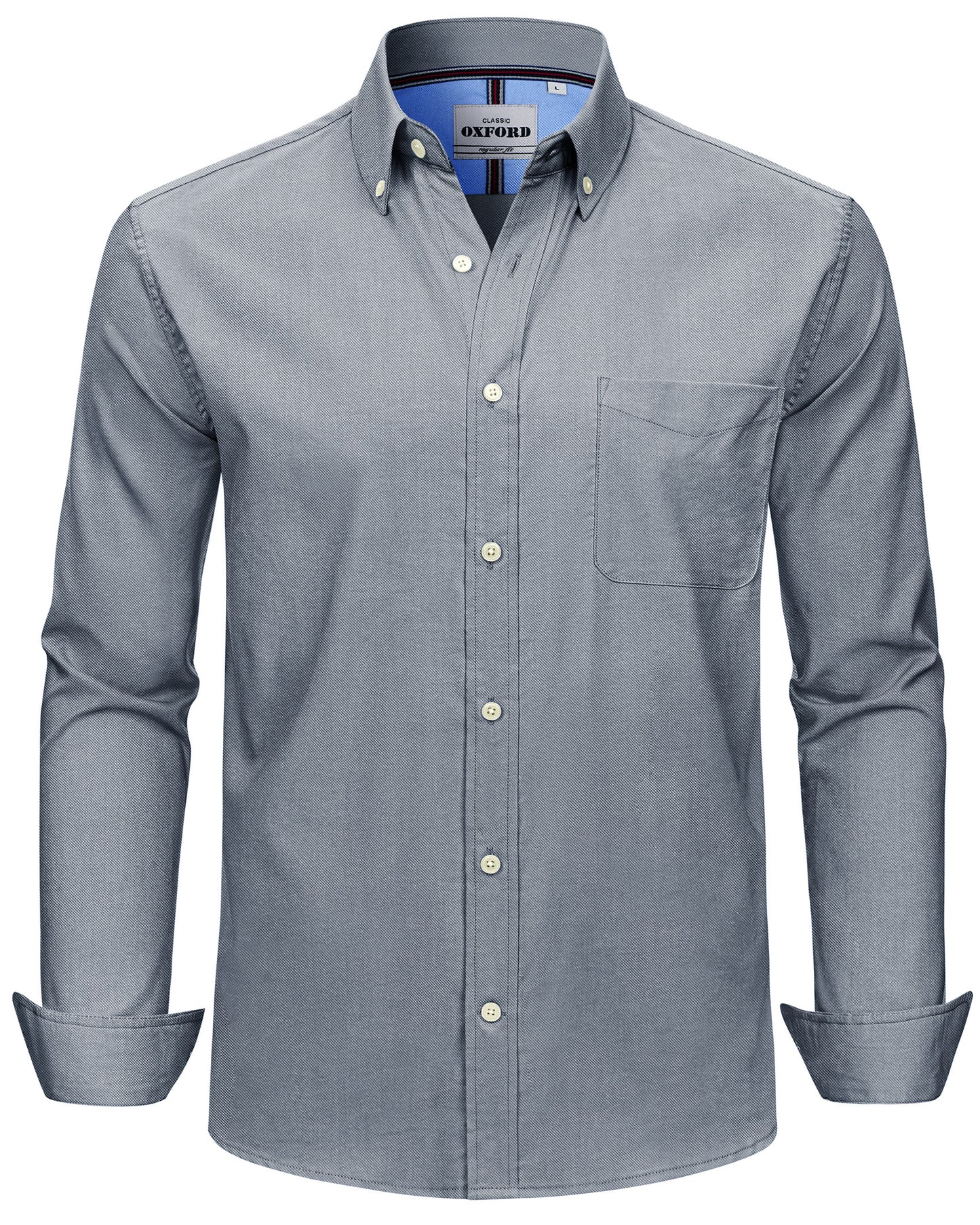 J.VER Stretch Oxford Long Sleeve Dress Shirt