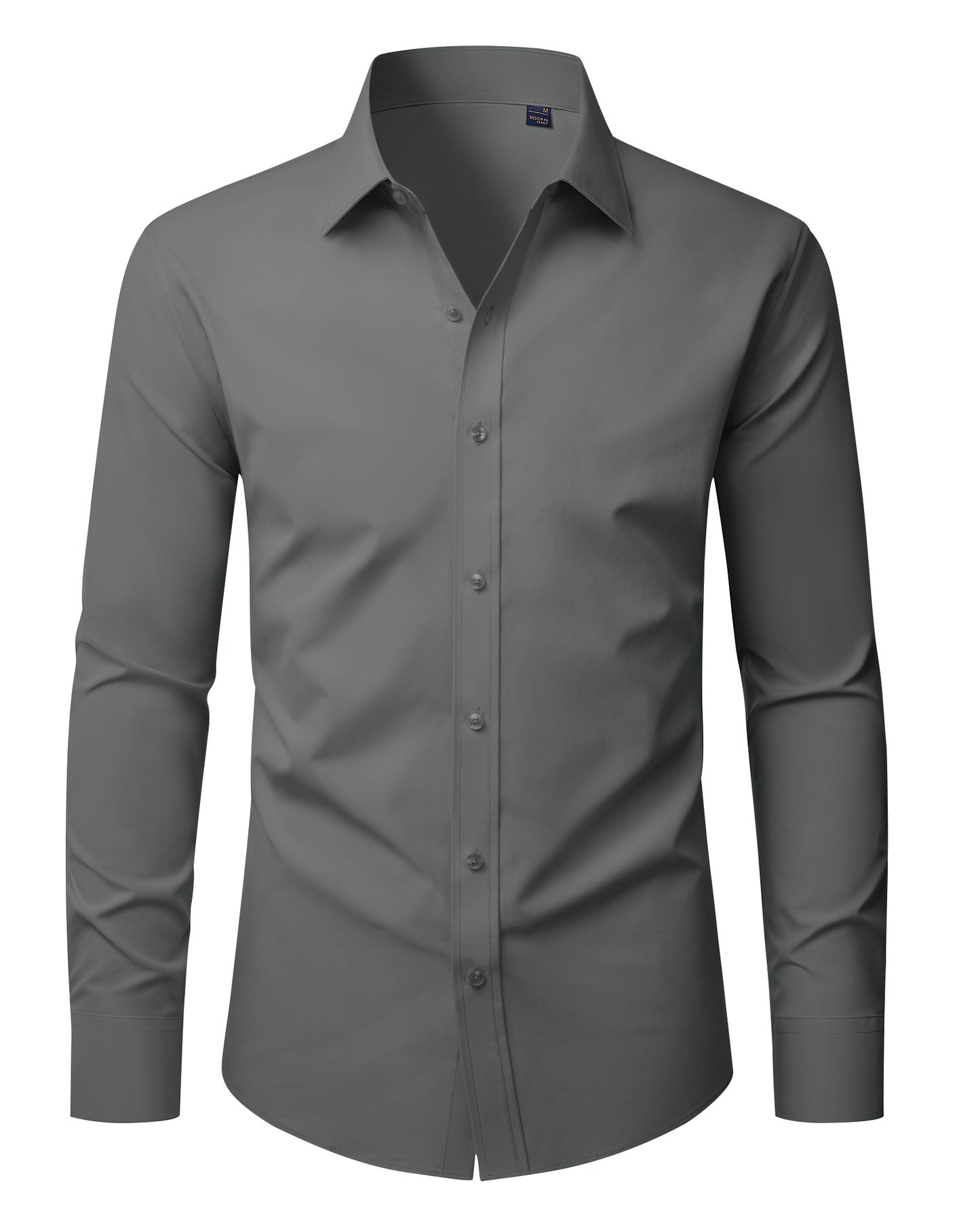 J.VER Mens Dress Shirts Long Sleeve Solid Formal Shirt