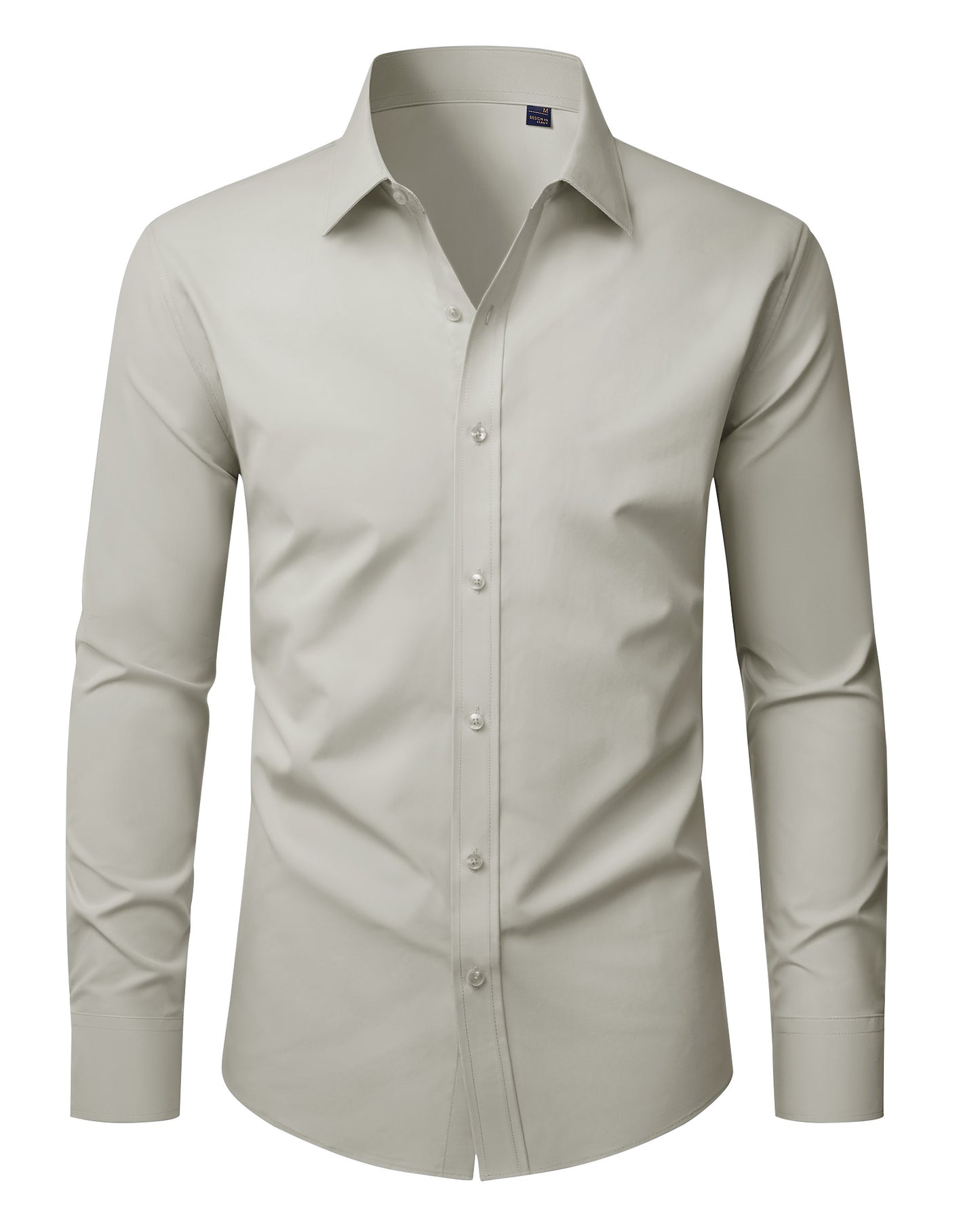 J.VER Mens Dress Shirts Long Sleeve Solid Formal Shirt
