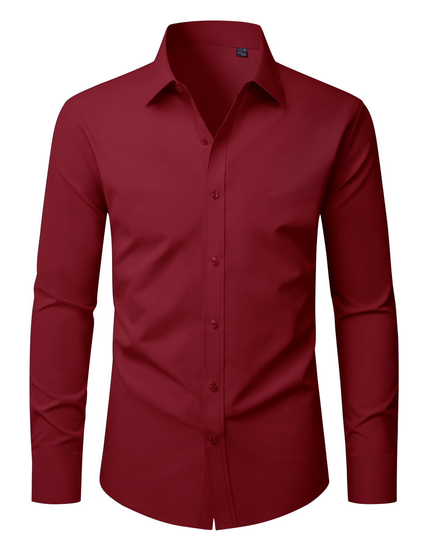 J.VER Mens Dress Shirts Long Sleeve Solid Formal Shirt