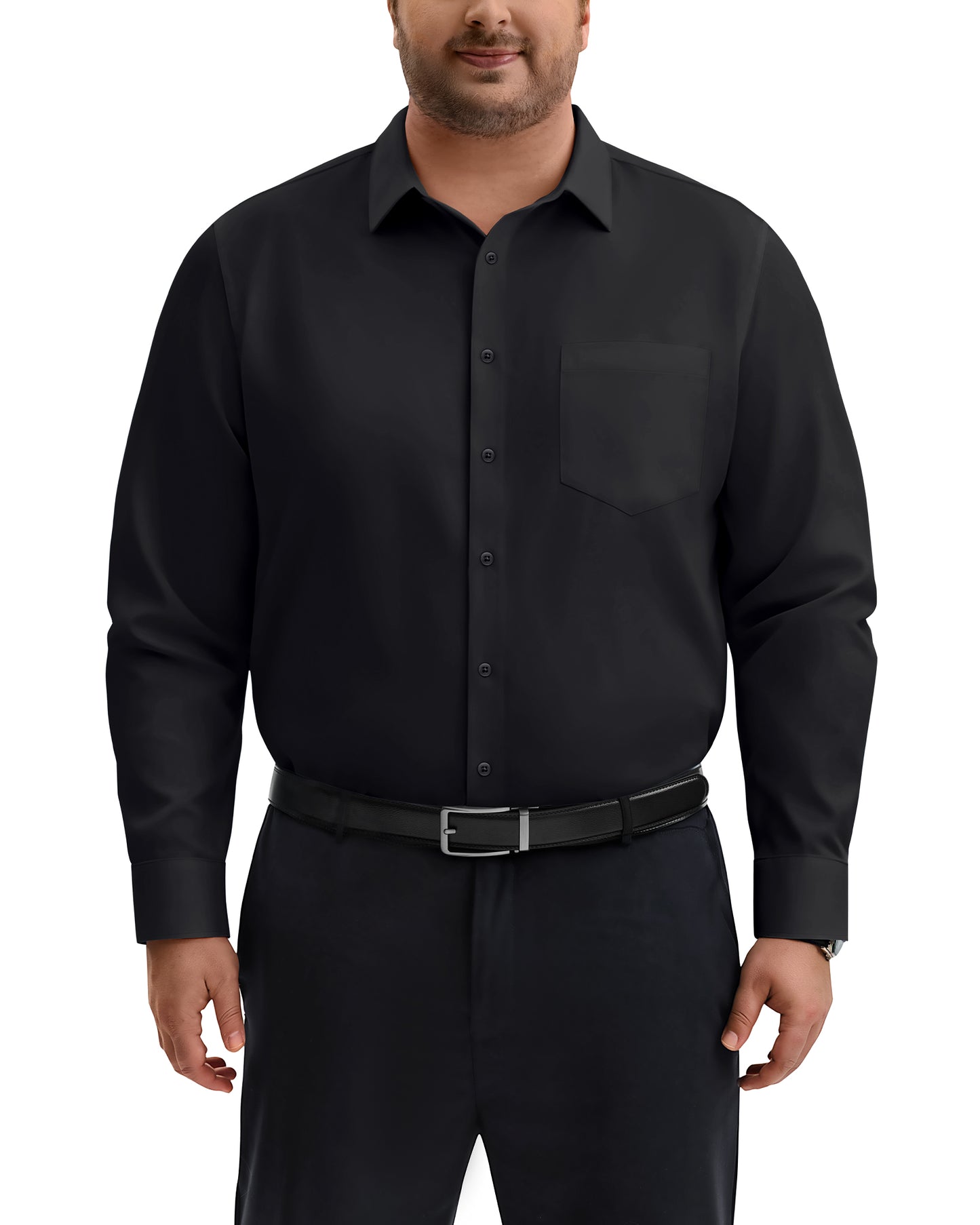 J.VER Big and Tall Dress Shirts for Men Long Sleeve Shirt