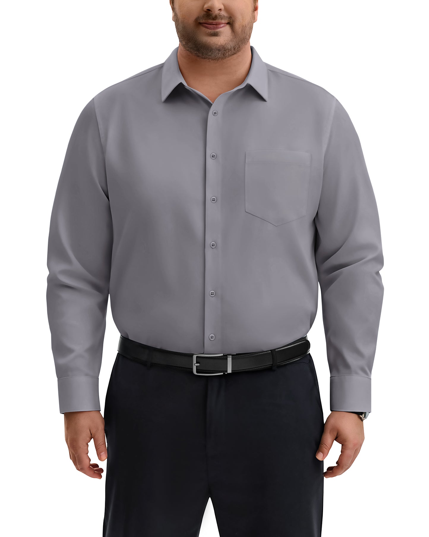 J.VER Big and Tall Dress Shirts for Men Long Sleeve Shirt