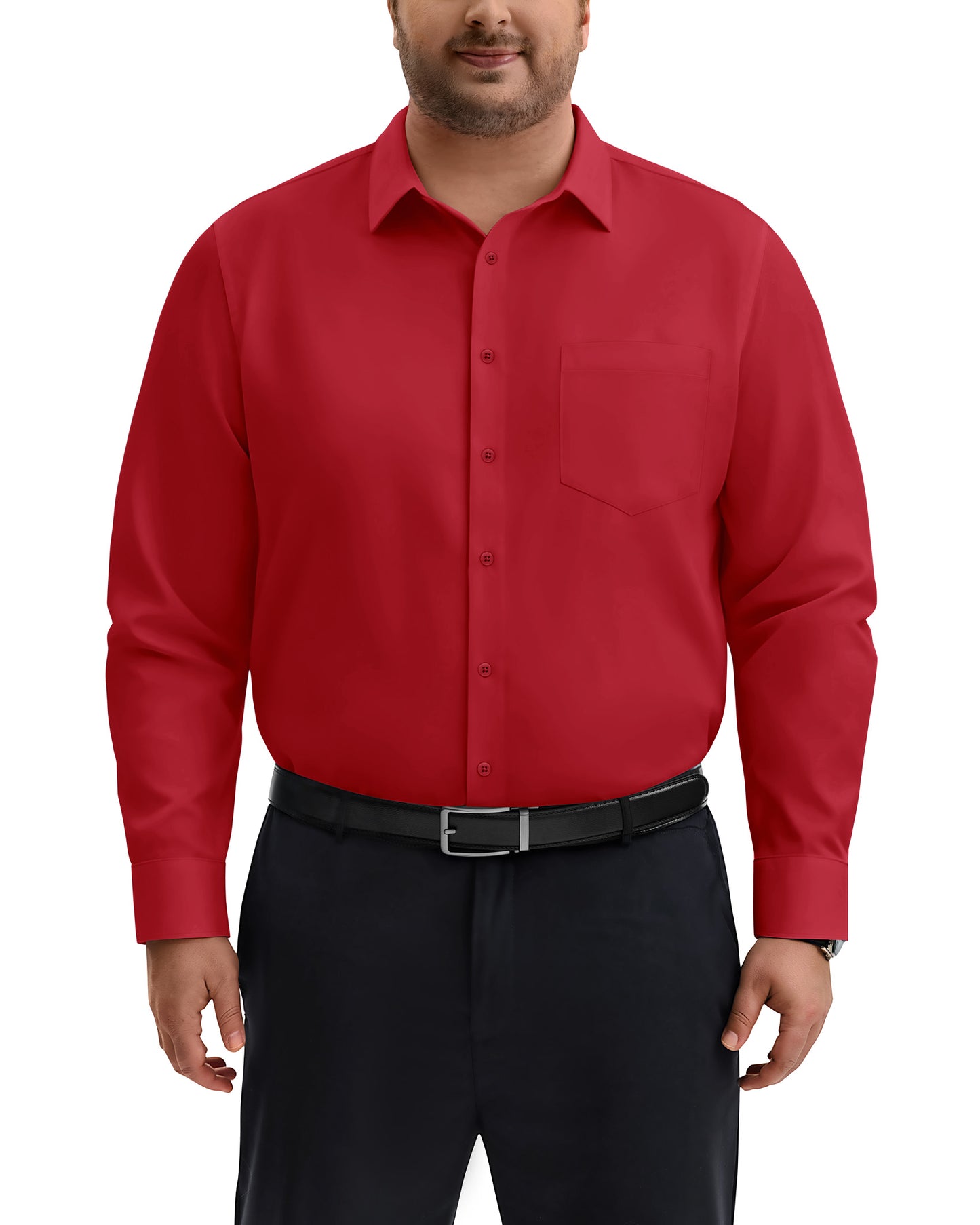 J.VER Big and Tall Dress Shirts for Men Long Sleeve Shirt