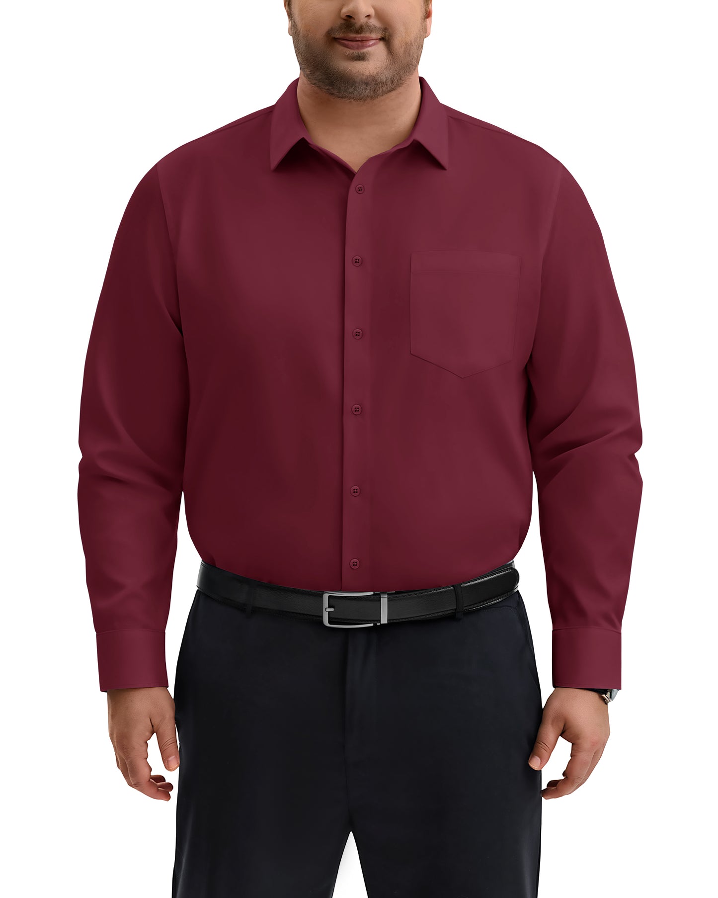 J.VER Big and Tall Dress Shirts for Men Long Sleeve Shirt